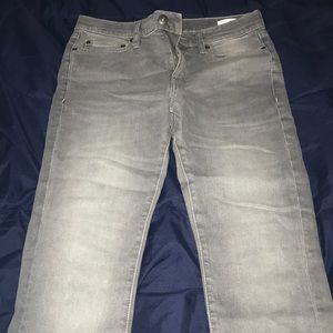 Gray skinny fit jeans
